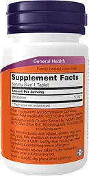 Мелатонін Melatonin NOW Foods 5 мг 120 таблеток (1190-02) - мініатюра 2
