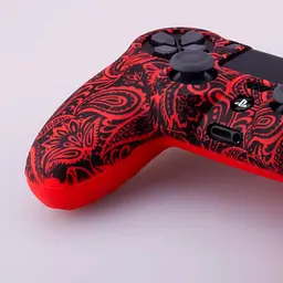 Чохол на геймпад Silicone Case для Sony DualShock 4 Red-Black [44721] - мініатюра 6