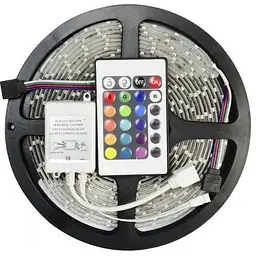 Світлодіодна RGB-стрічка Venom SMD 5050, 5 м 12 V IP20 RGB (VST-5050120600-RGB) з пультом і блоком живлення - мініатюра 2