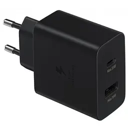 Зарядний пристрій Samsung 35W PD Power Adapter Duo Black (EP-TA220NBEGRU) - мініатюра 2