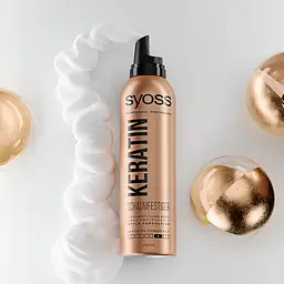 Мус для укладки волосся Syoss Keratin Фіксація 4, 250 мл - мініатюра 2