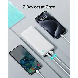 Універсальна мобільна батарея Baseus Airpow Lite 10 000 mAh 15W білий P10067500213-00 - мініатюра 5