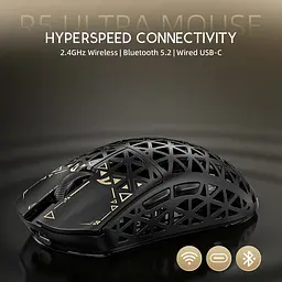 Мишка Attack Shark R5 Ultra, Wireless, PAW3950MAX сенсор, 42000dpi., 6кн., Black - мініатюра 7