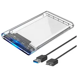 Кишеня зовнішня Dynamode 2.5" SATA HDD/SSD USB 3.0 Transparent (DM-CAD-25316)