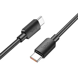 Дата кабель Hoco X96 Hyper Type-C to Type-C 100W (1m) Black - мініатюра 2