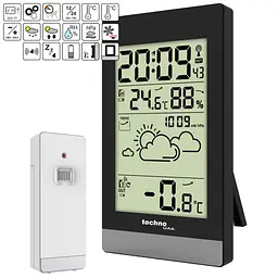 Метеостанція Technoline WS9132 Black (WS9132) - мініатюра 9