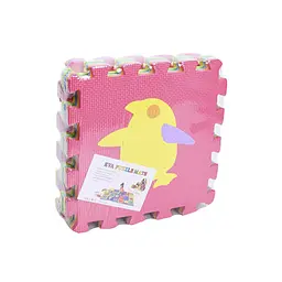 Дитячий килимок Мозаїка "Тварини" Bambi MR 1278, 9 деталей, EVA, 30х30 см