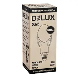 Лампочка Delux OLIVE 100W E40 6000K (90015385) - мініатюра 3