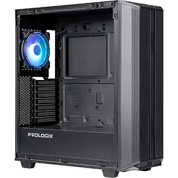 Корпус Prologix E122 Tempered Glass&Mesh Black [146857] - мініатюра 2