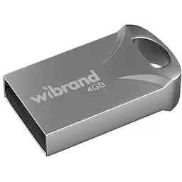 USB флеш накопичувач Wibrand 4GB Hawk Silver USB 2.0 (WI2.0/HA4M1S)
