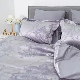Постільна білизна сімейна Tiare Сатин Жакард 2603-S 210х143х2 см см - мініатюра 5