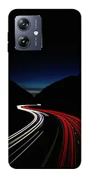 Чохол Demsky Червоно-біла дорога для Motorola Moto G54