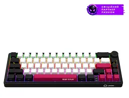 Клавіатура Lorgar KBP70MW Pro Wireless 65% Compact Black Red EN/UA (LRG-KBP70MW-BK-US)
