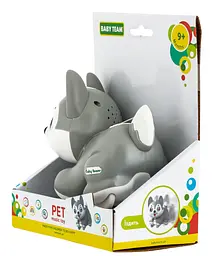 Іграшка музична Baby Team Домашній улюбленець сіра (8658_хаскі сіренький) - мініатюра 5