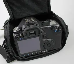 Чохол-Сумка Nikon трикутник фото сумка Чорний (IBF007B) - мініатюра 2