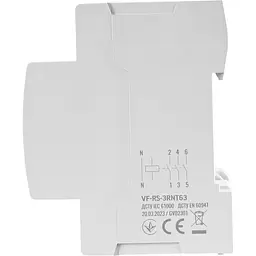 Трифазне реле контролю напруги та струму Videx Resist 145-300В 1-63А (VF-RS-3RNT63) - мініатюра 2