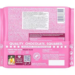 Уцінка. Шоколад Ritter Sport Duo молочний з фруктовою начинкою 218 г  - мініатюра 2