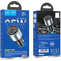 АЗП Hoco NZ9 Galloper 95W (1USB-A/2C) Black - мініатюра 6
