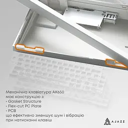 Клавіатура Ajazz AK650 Flying Fish Switch Black (AK650-FF-BGY) - мініатюра 10