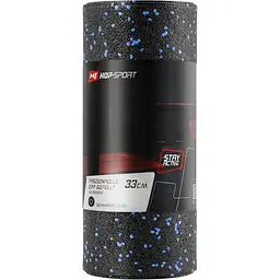 Роллер масажер (валик, ролик) Hop-Sport 3 в 1 EPP 33 см HS-P033DYG чорно-синій