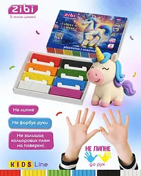 Пластилін ZiBi Kids Line Unicorn 8 кольорів 128 г (ZB.6280) - мініатюра 4