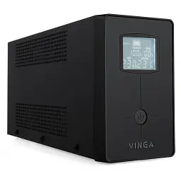Пристрій безперебійного живлення Vinga LCD 600VA metal case with USB (VPC-600MU) - мініатюра 2