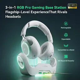 VGN OMNISOUND PRO MAX — преміальний звук для справжніх геймерів 7.1 для FPS, 53 мм драйвери, White - мініатюра 8