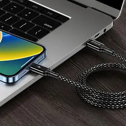 Кабель Proove Dense Metal Type-C to Lightning 27W (1m) black (CCDM27002101) - мініатюра 6