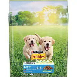 Сухий корм для собак Purina Friskies Junior з куркою, овочами і молоком 2.4 кг (7613034232205) - мініатюра 2