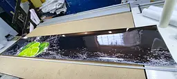 Кухонний фартух вініловий Лайми та бризки води цитруси наклейка кухня чорний 60х300 см Happy Pocket Z180252 - мініатюра 8