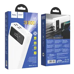 УМБ Hoco General LED Display power bank J65 30000mAh 4USB / Lightning / Type-C 2А - мініатюра 7