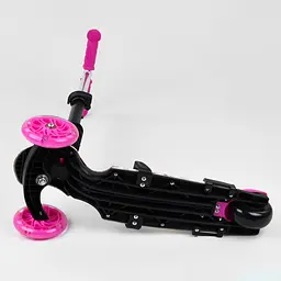 Самокат дитячий Best Scooter 58х15х29 см Чорно-рожевий 000231560 - мініатюра 3