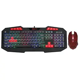 Комплект XTRIKE ME MK-503 USB, Black, підсвічування RGB, Gaming, кабель 1.5м (6932391922088)