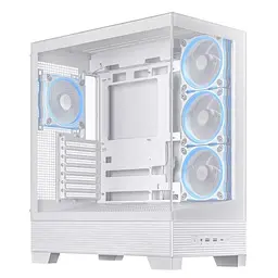 Корпус Asus A31 Plus White Tempered Glass без БП (90DC00R3-B19000) White - мініатюра 3