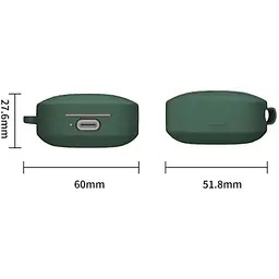 Чохол BeCover Silicon для Xiaomi Redmi Buds 6 Active Dark Green (712014) - мініатюра 3