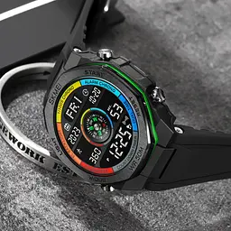 Чоловічий наручний годинник 2209CLGN Colorful-Green STOPPED Skmei acs0030145 - мініатюра 4