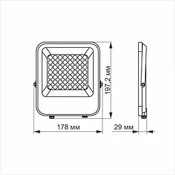 LED прожектор Videx Premium F2, 30W 5000K День-ніч (26171-000) - мініатюра 3