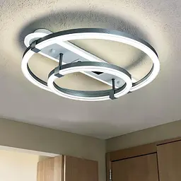 Сучасна LED-люстра кільця Diasha 5141/500+300GR 88W, 4840 lm, 56×50 см - мініатюра 2