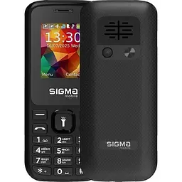 Мобільний телефон Sigma mobile X-style 171 Mini, чорний, 2 Mini-SIM + Micro-SIM, дисплей 1.77" кольоровий (128x160), SC6531E