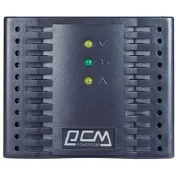 Стабілізатор напруги Powercom TCA-2000 чорний - мініатюра 1