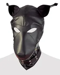 Маска собаки чорна Fetish Collection Dog Mask - мініатюра 3