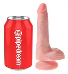 Фалоімітатор King Cock 6" Cock With Balls 17 см тілесний - мініатюра 3