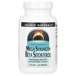 Підтримка простати Mega Strength Beta Sitosterol 375 мг (60 табл) Source Naturals vit0005137