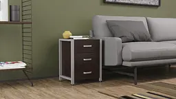 Тумба універсальна Ferrum-decor Вів'єн 3 50x41x40 сірий ДСП Венге 16мм (FRD-106188) - мініатюра 7