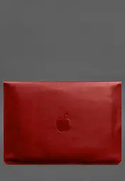 Шкіряний чохол-конверт BlankNote на магнітах для MacBook Air 15 (2023) Червоний - мініатюра 3