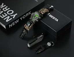 Подарунковий набір Besta Box Military Set з компасом Темно-зелений (3360) - мініатюра 10