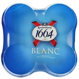 Уцінка. Пиво Kronenbourg 1664 Blanc світле 4.8% з/б 1.32 л (4 шт. х 0.33 л) (796876)  - мініатюра 5