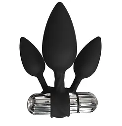 Набір анальних вібропробок Bathmate Anal Training Plugs VIBE, діаметр 2,5 см - 3,1см - 3,8см - мініатюра 2