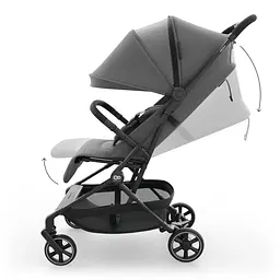 Прогулянкова коляска Kinderkraft Nebo Platinum Grey Beige (KSNEBO00GRY0000) - мініатюра 5