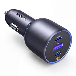 Автомобільний зарядний пристрій UGREEN EC703 2 USB-C + USB-A (35024)